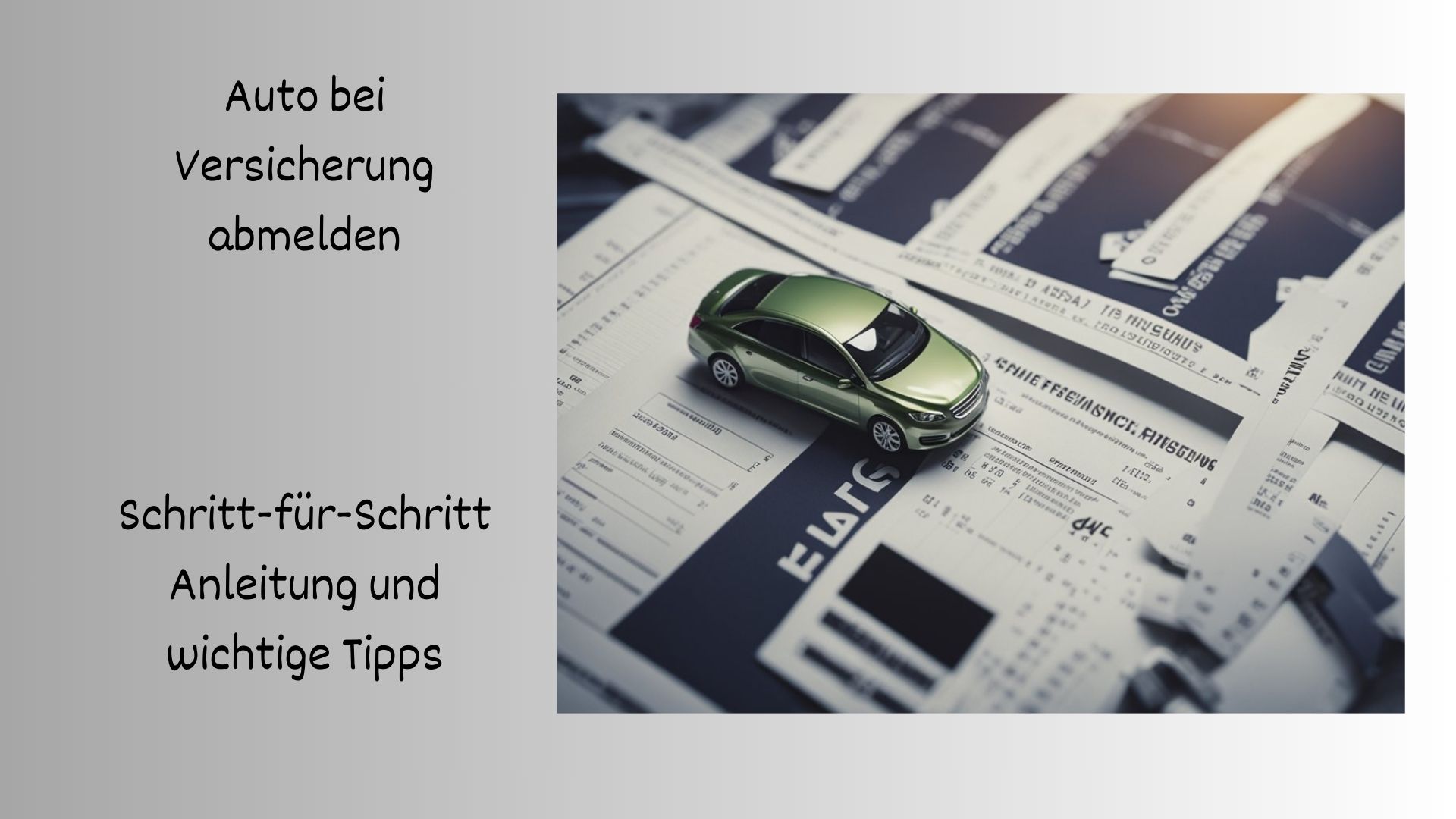 Du betrachtest gerade Auto bei Versicherung abmelden: Schritt-für-Schritt Anleitung und wichtige Tipps