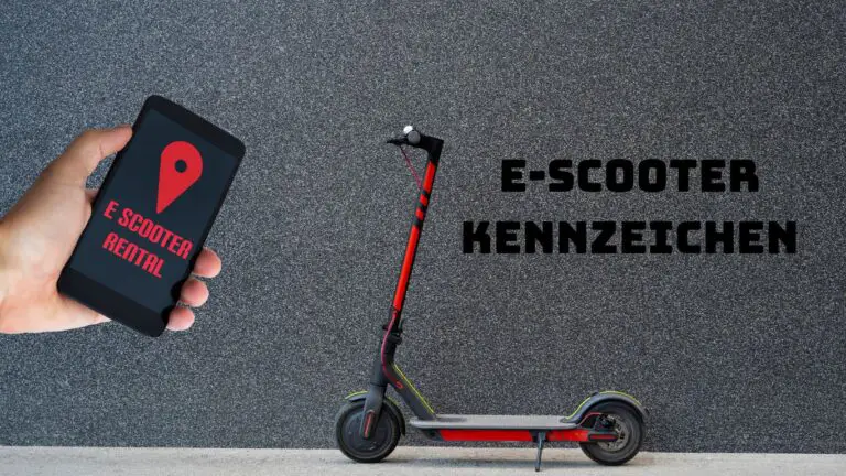 E-Scooter Kennzeichen 
